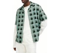 AllSaints Big Sur Ss Shirt Shamrock Green Talla: XS | Camisas Casuales Outlet | Hombre | Verde