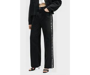 AllSaints Blake Stud Jean Black Talla: W26 | Pantalones Rectos Outlet | Mujer | Negro