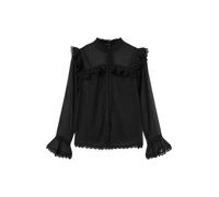 AllSaints Ciara Shirt Black Talla: 4 | Blusas Outlet | Mujer | Negro