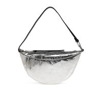AllSaints - Bolso de hombro Luna de cuero metalizado - Bags - Mujer - Gris - ONE SIZE -