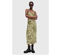 AllSaints Bryony Dress Teresa Lime Green Talla: 2 | Vestidos Midi Outlet | Mujer | Verde