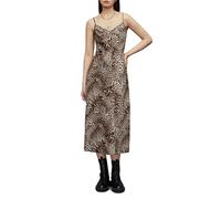 AllSaints Bryony Kiku Dress Fur Brown Talla: 8 | Vestidos Midi Outlet | Mujer | Marrón