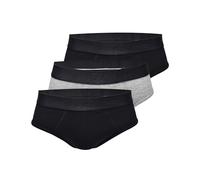AllSaints Calzoncillos para Hombre Bolsa contorneada, algodón orgánico elástico y Cintura con Logo. Color Negro Multi, Pack de 3, Talla Extragrande