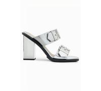 AllSaints Camille Mule Metallic Silver Talla: 41 | Zapatos de Mula Outlet | Mujer | Gris