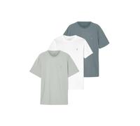 AllSaints Camiseta 'BRACE' zafiro / gris / blanco M zafiro / gris / blanco