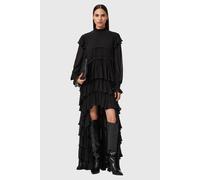 AllSaints Cavarly Ls Maxi Dres Black Talla: 8 | Vestidos Maxi Outlet | Mujer | Negro