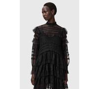 AllSaints Cavarly Ls Maxi Dres Lace Black Talla: 6 | Vestidos Maxi Outlet | Mujer | Negro