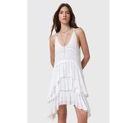 AllSaints Cavarly Mini Dress Optic White Talla: 12 | Vestidos Midi Outlet | Mujer | Blanco