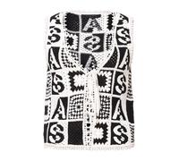 AllSaints Chaleco de punto 'FLORENCE' negro / blanco M negro / blanco