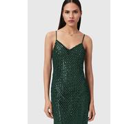 AllSaints Chantelle Dress Emerald Green Talla: 8 | Vestidos Midi Outlet | Mujer | Verde