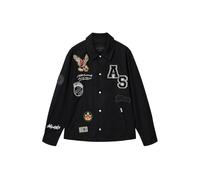 AllSaints Chaqueta de entretiempo 'SOUNDMAN' beige / rojo claro / negro / blanco XXL beige / rojo claro / negro / blanco