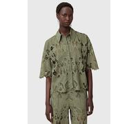 AllSaints Charli Emb Shirt Mermaid Green Talla: 6 | Camisas Outlet | Mujer | Verde