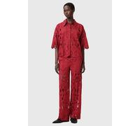 AllSaints Charli Emb Trouser Burnt Brick Red Talla: 10 | Pantalones Outlet | Mujer | Rojo
