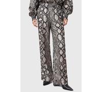 AllSaints Charli Trouser Flow Ecru White Talla: 4 | Pantalones Rectos Outlet | Mujer | Marrón