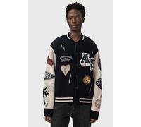 AllSaints Chase Cardigan Black/ecru White Talla: M | Bombers Outlet | Hombre | Blanco