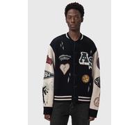 AllSaints Chase Cardigan Black/ecru White Talla: M | Chaquetas Finas Outlet | Hombre | Blanco