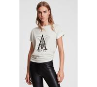 AllSaints Chasma Imogen Boy Te Off White Talla: M-L | Camisetas de Seda Outlet | Mujer | Blanco
