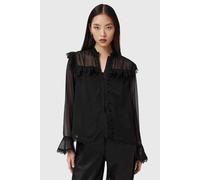AllSaints Ciara Shirt Black Talla: 12 | Blusas Outlet | Mujer | Negro