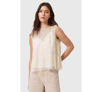 AllSaints Clara Top Vintage White Talla: 2 | Camisetas de Tirantes Outlet | Mujer | Blanco