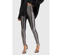 AllSaints Cora Leather Legging Gunmetal Talla: 4 | Leotardos Outlet | Mujer | Gris