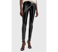 AllSaints Cora Shine Leggings Black Talla: 6 | Pantalones de Cuero Outlet | Mujer | Negro