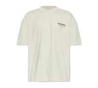 AllSaints - Dreamer Short Sleeve Oversized Graphic T-Shirt - Tops - Hombre - Beige - S -
