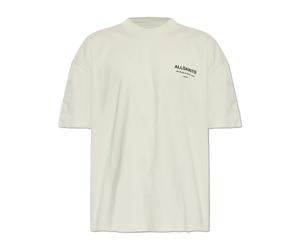 AllSaints - Dreamer Short Sleeve Oversized Graphic T-Shirt - Tops - Hombre - Beige - S -