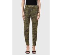 AllSaints Duran Skinny Cargo Camo Green Talla: W32 | Pantalones Pitillo Outlet | Mujer | Verde