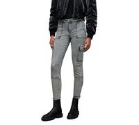 AllSaints Duran Skinny Cargo Snow Grey Talla: 25 | Vaqueros Skinny Outlet | Mujer | Gris