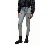 AllSaints Duran Skinny Cargo Snow Grey Talla: W29 | Vaqueros Skinny Outlet | Mujer | Gris