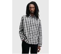 AllSaints Elektra Ls Shirt Black/white Talla: XXL | Camisas Casuales Outlet | Hombre | Negro