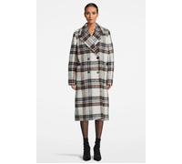 AllSaints Esme Check Coat Black/white/brown Talla: 34 | Abrigos cruzados Outlet | Mujer | Negro