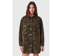 AllSaints Faye Flocked Dress Camo Green Talla: XS | Mini Vestidos Outlet | Mujer | Verde