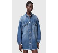 AllSaints Faye Snap Dress Mid Indigo Talla: XS | Blusón Outlet | Mujer | Azul