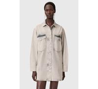 AllSaints Faye Sparkle Dress Snow Grey Talla: M | Mini Vestidos Outlet | Mujer | Gris