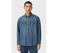 AllSaints Fenton Shirt Vintage Indigo Talla: S | Camisas Casuales Outlet | Hombre | Azul