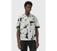 AllSaints Girona Ss Shirt Sharp White Talla: S | Camisas Casuales Outlet | Hombre | Blanco