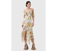 AllSaints Grace Dress Adena Soft Pink Talla: 8 | Vestidos Midi Outlet | Mujer | Rosa