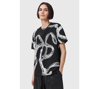 AllSaints Halyard Bf Tee Black Talla: S | Camisetas de Seda Outlet | Mujer | Negro