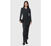 AllSaints Hanako Cupro Dress Black Talla: 4 | Vestidos Maxi Outlet | Mujer | Negro