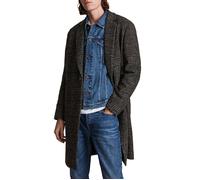 AllSaints Hare Coat Black/white Talla: 34 | Abrigos con cierre de botón Outlet | Hombre | Negro