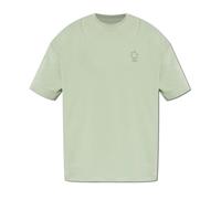 AllSaints - Haven Camiseta Oversize con Logo Bordado - Tops - Hombre - Verde - M -