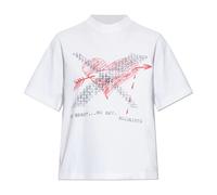 AllSaints - Heartache Lisa T-Shirt - Tops - Mujer - Blanco - L -
