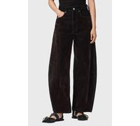 AllSaints Helena Flocked Jean Cocoa Brown Talla: W32 | Pantalones Outlet | Mujer | Marrón