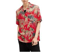 AllSaints Hudsony Ss Shirt Scarlett Red Talla: XL | Camisas Casuales Outlet | Hombre | Rojo