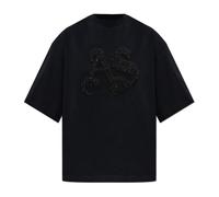 AllSaints - Icon Amelie Camiseta Oversize con Adornos - Tops - Mujer - Negro - M -