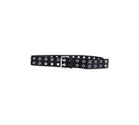 AllSaints Iryna Webbing Belt Black/antq Nickel Talla: S-M | Cinturones Outlet | Mujer | Negro