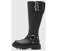 AllSaints Jade Biker Boot Black/warm Brass Talla: 40 | Botas Outlet | Mujer | Negro