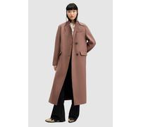 AllSaints James Coat Chestnut Brown Talla: 16 | Abrigos con Cierre de Botón Outlet | Mujer | Marrón