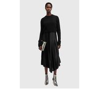 AllSaints Jax Dress Black Talla: S | Vestidos Midi Outlet | Mujer | Negro